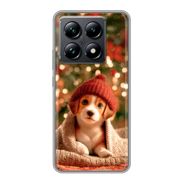 Силиконовый чехол на Xiaomi 14T Pro с принтом Новый год