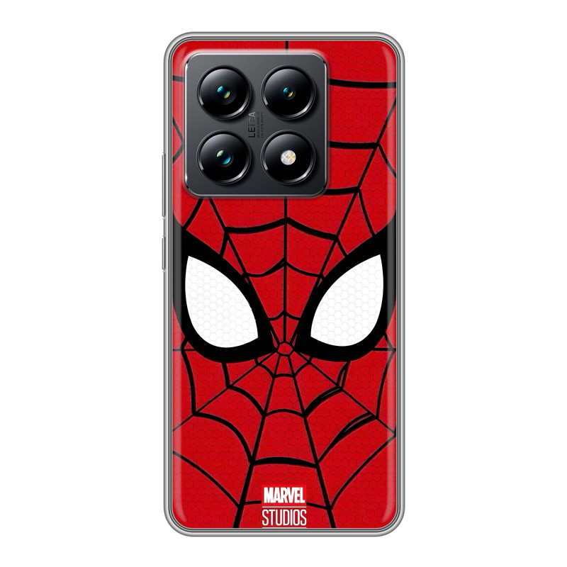 Силиконовый чехол на Xiaomi 14T Pro с принтом человек паук spiderman Силиконовый чехол на Xiaomi 14T Pro с принтом человек паук spiderman