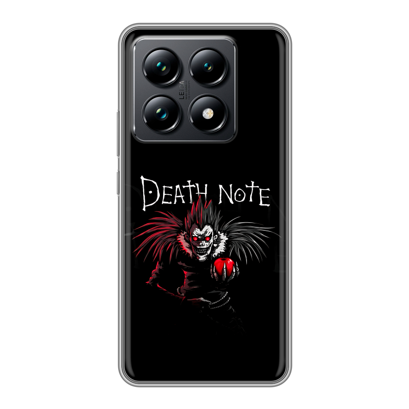 Силиконовый чехол на Xiaomi 14T Pro с принтом Death note Тетрадь смерти Силиконовый чехол на Xiaomi 14T Pro с принтом Death note Тетрадь смерти