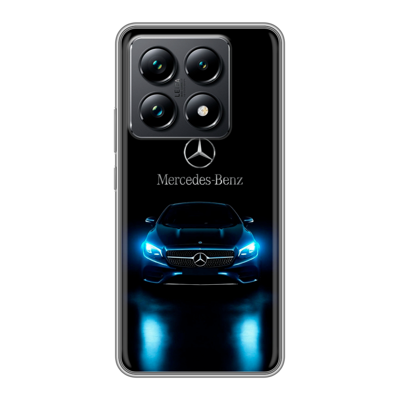 Силиконовый чехол на Xiaomi 14T Pro с принтом Mercedes Мерседес Силиконовый чехол на Xiaomi 14T Pro с принтом Mercedes Мерседес