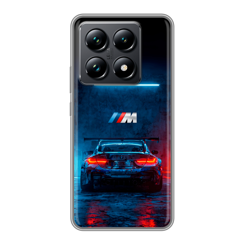 Силиконовый чехол на Xiaomi 14T Pro с принтом BMW БМВ Силиконовый чехол на Xiaomi 14T Pro с принтом BMW БМВ
