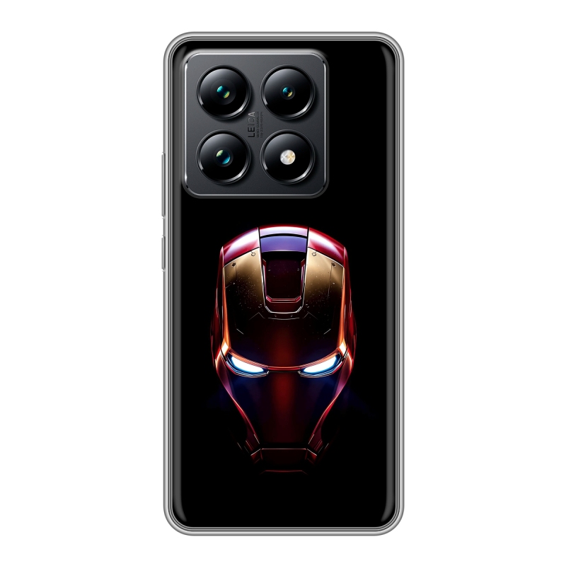 Силиконовый чехол на Xiaomi 14T Pro с принтом IronMan Железный человек Силиконовый чехол на Xiaomi 14T Pro с принтом IronMan Железный человек