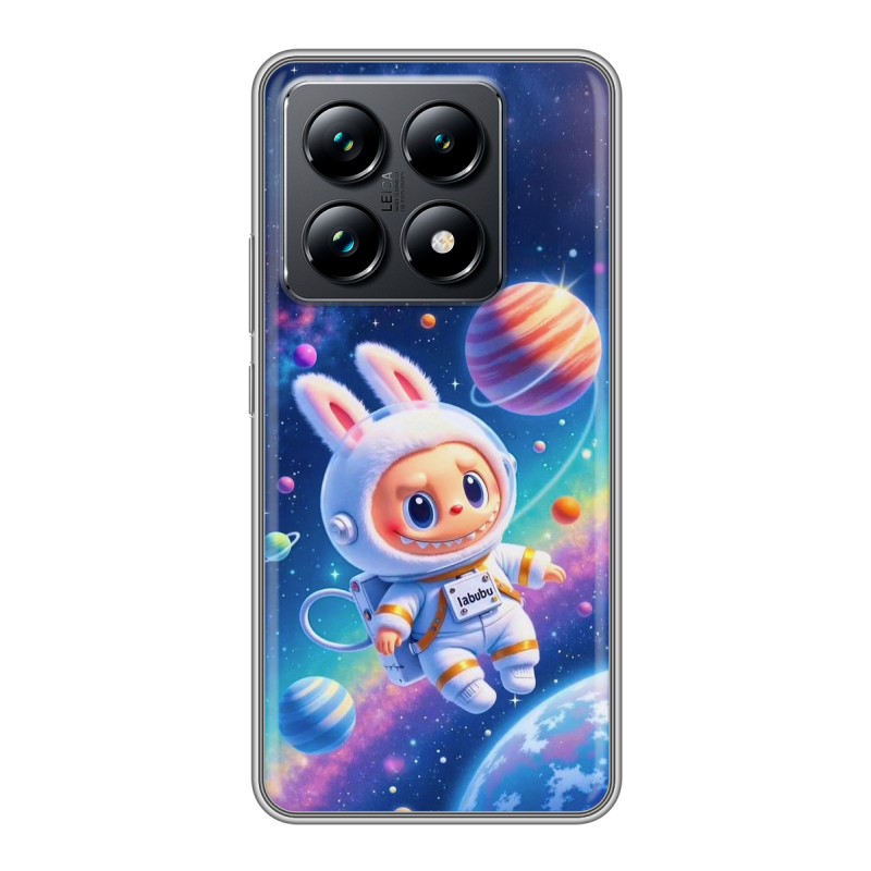 Силиконовый чехол на Xiaomi 14T Pro с принтом Labubu Лабубу Силиконовый чехол на Xiaomi 14T Pro с принтом Labubu Лабубу