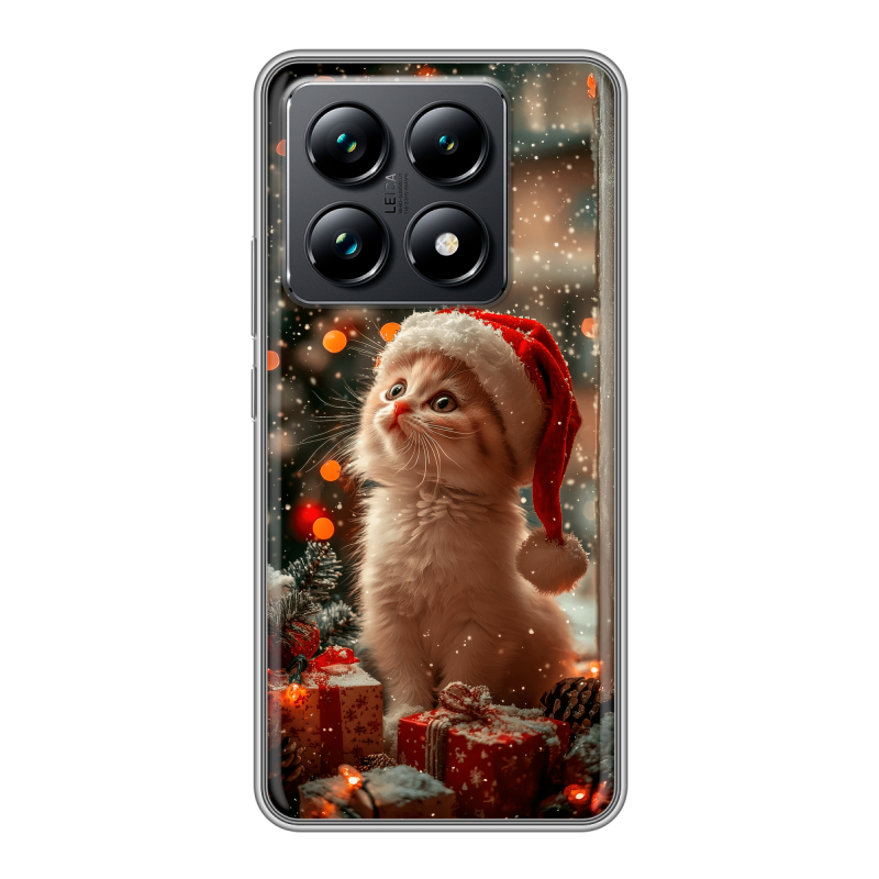 Силиконовый чехол на Xiaomi 14T Pro с принтом Новый год Силиконовый чехол на Xiaomi 14T Pro с принтом Новый год