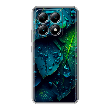 Силиконовый чехол на Xiaomi 14T с принтом Листья Силиконовый чехол на Xiaomi 14T с принтом Листья