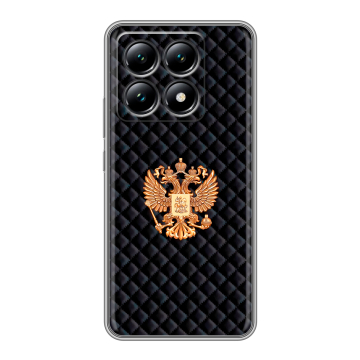 Силиконовый чехол на Xiaomi 14T с принтом Герб России принт