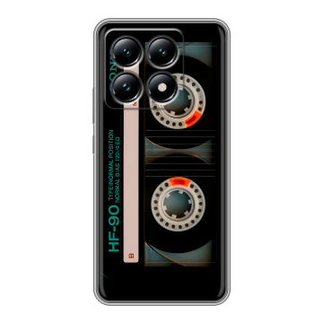 Силиконовый чехол на Xiaomi 14T с принтом Кассета