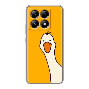 Силиконовый чехол на Xiaomi 14T с принтом Утка