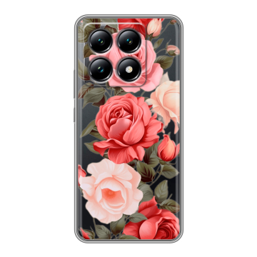 Силиконовый чехол на Xiaomi 14T с принтом Розы