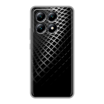Силиконовый чехол на Xiaomi 14T с принтом Текстура металла