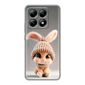 Силиконовый чехол на Xiaomi 14T с принтом Кролик