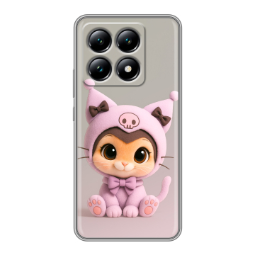 Силиконовый чехол на Xiaomi 14T с принтом Куроми Kuromi 