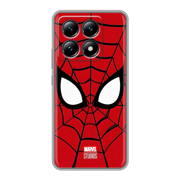 Силиконовый чехол на Xiaomi 14T с принтом человек паук spiderman