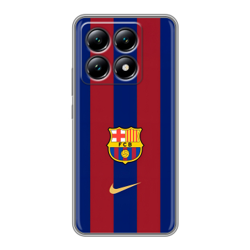Силиконовый чехол на Xiaomi 14T с принтом Барселона Barcelona