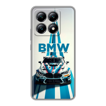 Силиконовый чехол на Xiaomi 14T с принтом БМВ BMW