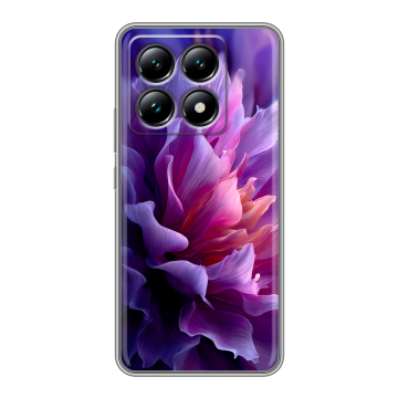 Силиконовый чехол на Xiaomi 14T с принтом женский цветы