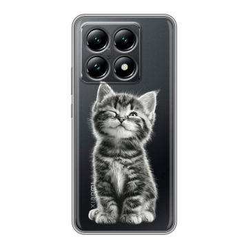 Силиконовый чехол на Xiaomi 14T с принтом Котенок