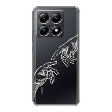 Силиконовый чехол на Xiaomi 14T с принтом Сотворение мира