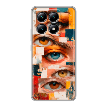 Силиконовый чехол на Xiaomi 14T с принтом Модный принт