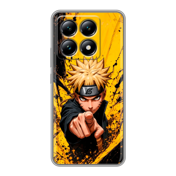Силиконовый чехол на Xiaomi 14T с принтом Naruto Наруто