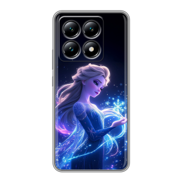 Силиконовый чехол на Xiaomi 14T с принтом Холодное сердце Frozen