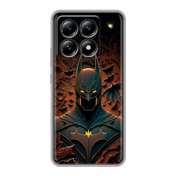 Силиконовый чехол на Xiaomi 14T с принтом Batman Бэтмен