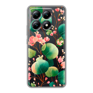 Силиконовый чехол на Xiaomi 14T с принтом женский