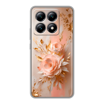 Силиконовый чехол на Xiaomi 14T с принтом женский