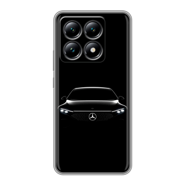 Силиконовый чехол на Xiaomi 14T с принтом Mercedes Мерседес