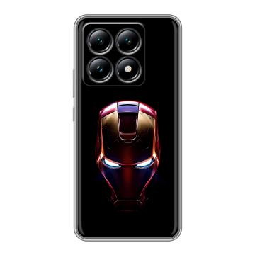 Силиконовый чехол на Xiaomi 14T с принтом IronMan Железный человек
