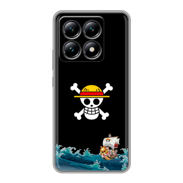 Силиконовый чехол на Xiaomi 14T с принтом One Piece Ван Пис