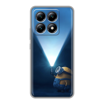Силиконовый чехол на Xiaomi 14T с принтом Миньоны