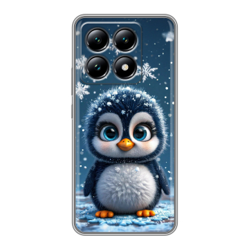 Силиконовый чехол на Xiaomi 14T с принтом Новый год