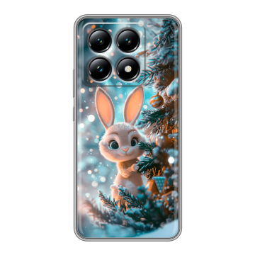 Силиконовый чехол на Xiaomi 14T с принтом Новый год