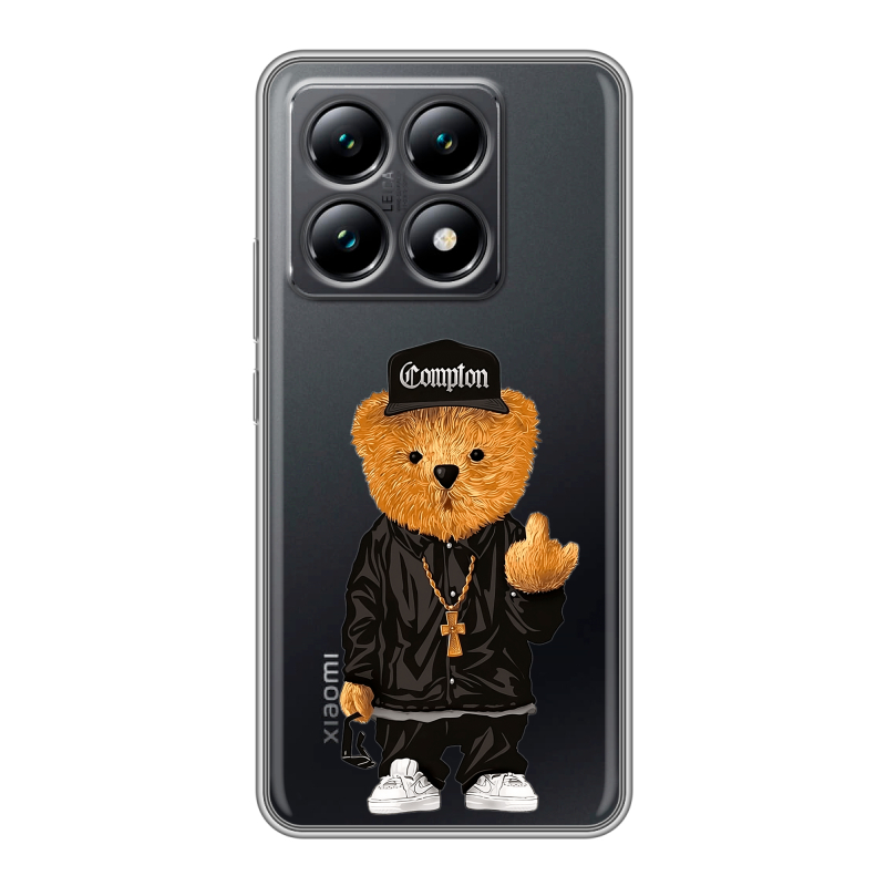 Силиконовый чехол на Xiaomi 14T с принтом Мишка Силиконовый чехол на Xiaomi 14T с принтом Мишка
