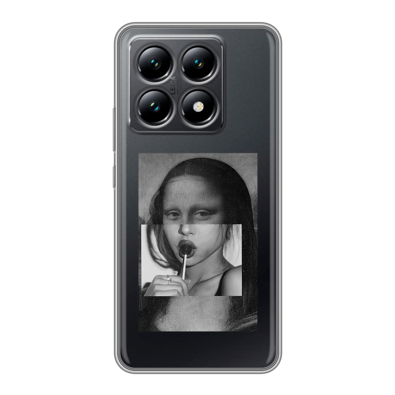 Силиконовый чехол на Xiaomi 14T с принтом Мона Лиза Силиконовый чехол на Xiaomi 14T с принтом Мона Лиза