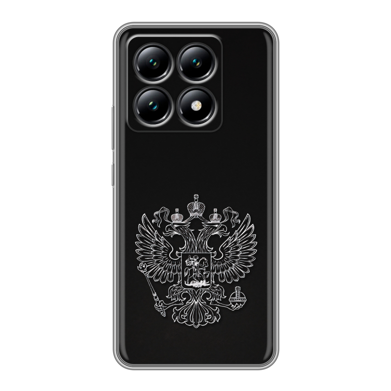 Силиконовый чехол на Xiaomi 14T с принтом Герб России Силиконовый чехол на Xiaomi 14T с принтом Герб России