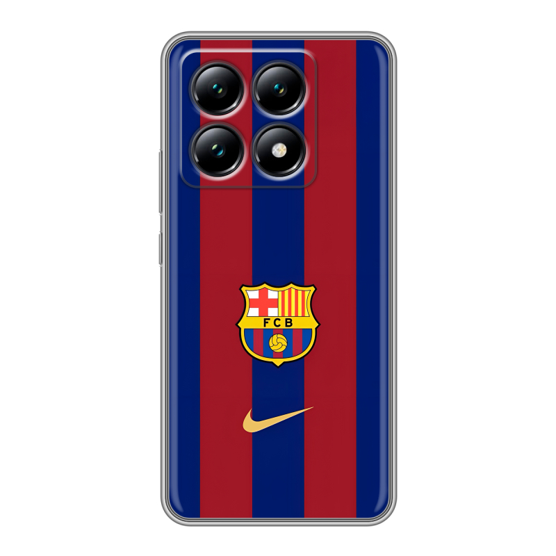 Силиконовый чехол на Xiaomi 14T с принтом Барселона Barcelona Силиконовый чехол на Xiaomi 14T с принтом Барселона Barcelona