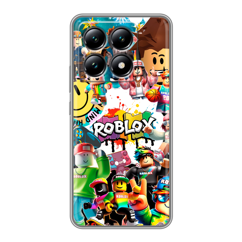 Силиконовый чехол на Xiaomi 14T с принтом Roblox Роблокс Силиконовый чехол на Xiaomi 14T с принтом Roblox Роблокс
