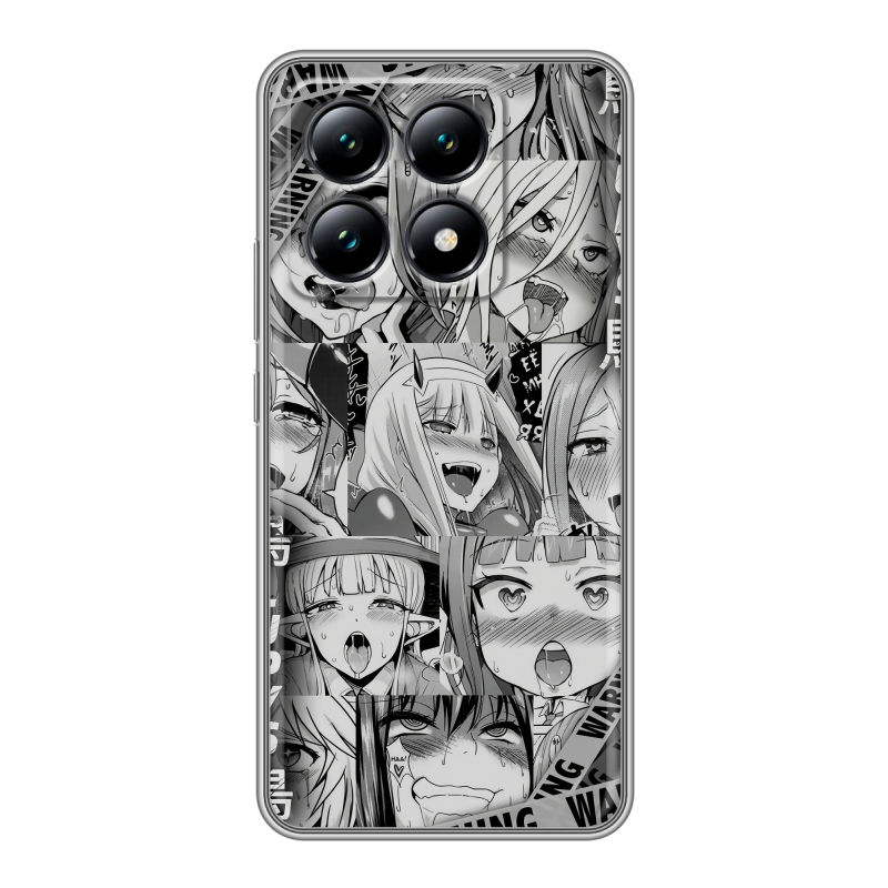 Силиконовый чехол на Xiaomi 14T с принтом Ahegao Ахегао Аниме Силиконовый чехол на Xiaomi 14T с принтом Ahegao Ахегао Аниме