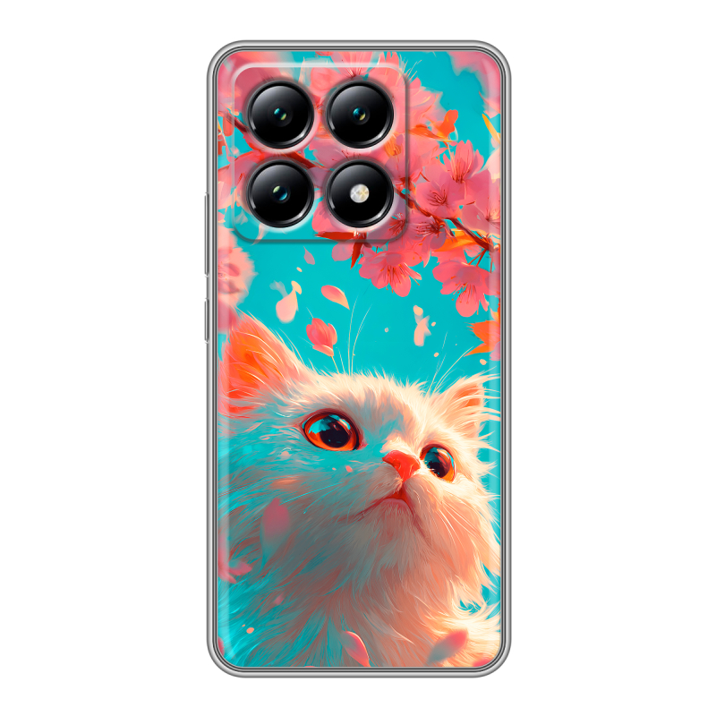 Силиконовый чехол на Xiaomi 14T с принтом Красивый кот Силиконовый чехол на Xiaomi 14T с принтом Красивый кот