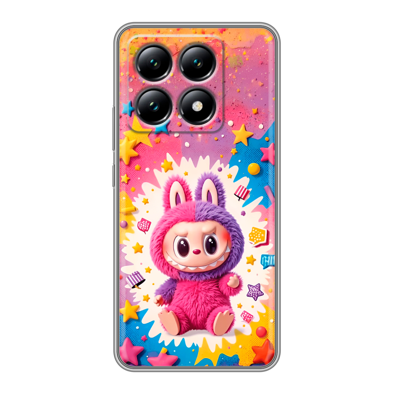 Силиконовый чехол на Xiaomi 14T с принтом Labubu Лабубу Силиконовый чехол на Xiaomi 14T с принтом Labubu Лабубу