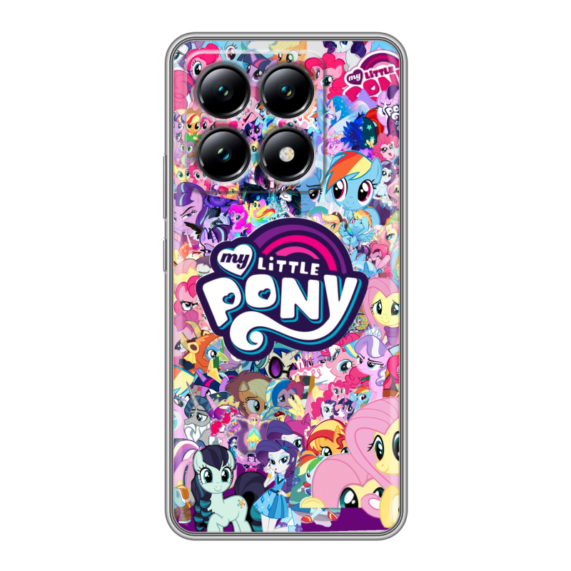 Силиконовый чехол на Xiaomi 14T с принтом My little pony Дружба чудо Силиконовый чехол на Xiaomi 14T с принтом My little pony Дружба чудо