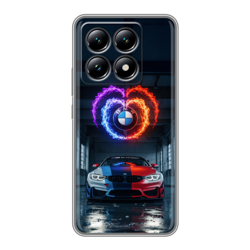 Силиконовый чехол на Xiaomi 14T с принтом BMW БМВ Силиконовый чехол на Xiaomi 14T с принтом BMW БМВ