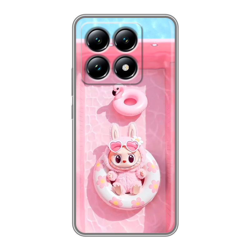 Силиконовый чехол на Xiaomi 14T с принтом Labubu Лабубу Силиконовый чехол на Xiaomi 14T с принтом Labubu Лабубу