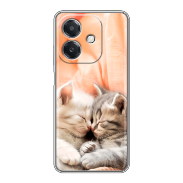 Силиконовый чехол на OPPO A3 4G с принтом Котята Силиконовый чехол на OPPO A3 4G с принтом Котята
