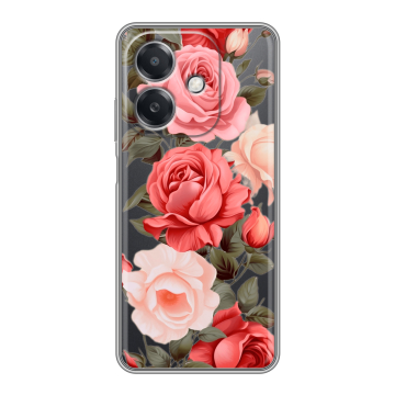 Силиконовый чехол на OPPO A3 4G с принтом Розы Силиконовый чехол на OPPO A3 4G с принтом Розы