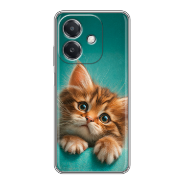 Силиконовый чехол на OPPO A3 4G с принтом котенок