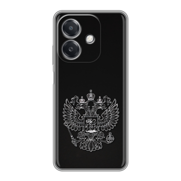 Силиконовый чехол на OPPO A3 4G с принтом Герб России