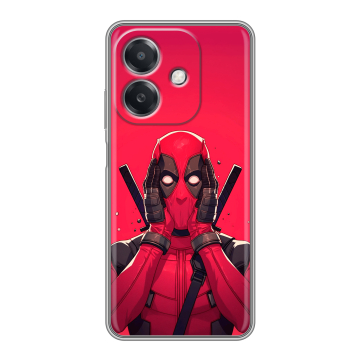 Силиконовый чехол на OPPO A3 4G с принтом Дедпул Deadpool Силиконовый чехол на OPPO A3 4G с принтом Дедпул Deadpool